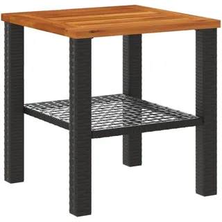 vidaXL Gartentisch 70 x 38 x 42 cm Schwarz/Braun