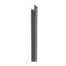 ZacAlu Nutabdeckleiste für Aluminium-Zaunpfosten Anthrazit 190 cm