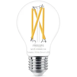 Philips Smart LED-Leuchtmittel 60 W E27 Standardform Filament Clear Einzelpack