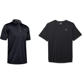 Under Armour Herren Tech, atmungsaktives Poloshirt & Herren Tech 2.0 Shortsleeve, atmungsaktives Sportshirt, kurzärmliges und schnelltrocknendes Trainingsshirt mit Loser Passform