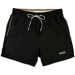 Boss Badehose Dogfish mit Markenschriftzug schwarz XL