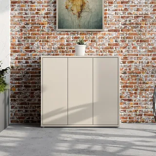 Die Möbelfundgrube Alice Springs Schuhschrank 109,2 x 34,9 x 99,1 cm beige