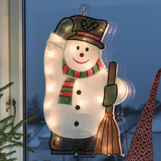 Konstsmide LED Fensterbild Schneemann 20x mehrfarbig (2851-010)