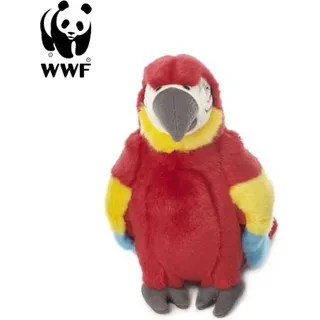 WWF Plüschtier Hellroter Ara Papagei (18cm) Kuscheltier Stofftier Vogel NEU