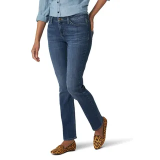 Lee Damen Petite Regular Fit Jeans mit geradem Bein, Seattle, 4 Short