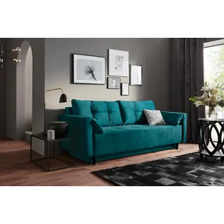 Collection AB Schlafsofa Mikrofaser 2-Sitzer Blau