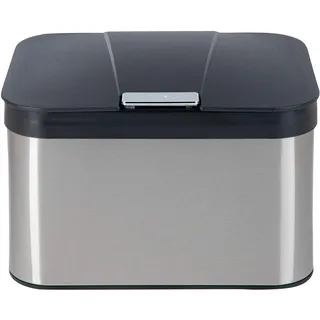 ONVAYA® Biomülleimer für die Küche | Komposteimer mit Deckel | Abfallbehälter aus Edelstahl für Biomüll | Bio Abfalleimer | geruchsfrei & luftdicht | 4,3 Liter (Edelstahl Silber)