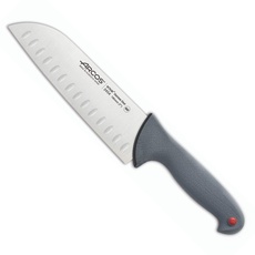 Arcos Serie Colour Proof - Santoku Messer Messer Asiatischer Art- Klinge Nitrum Edelstahl 180 mm - HandGriff Polypropylen Von Elastomer bedeckt Farbe Schwarz
