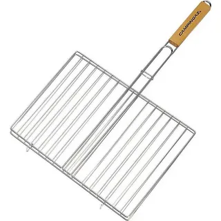 Campingaz - 205689 - Rectangular Double Grid Basket 35 x 25 cm - Grillgitter - Silber