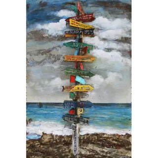 Metallbild , Multicolor , Metall , rechteckig , 80x120x4 cm , 3D-Effekt, einfache und schnelle Anbringung , Bilder & Rahmen, Bilder, Holz & Metallbilder