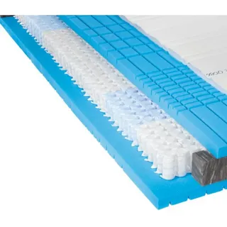 Novel Taschenfederkernmatratze , Weiß , Textil , H3 , rechteckig , 90x200 cm , Made in Germany , Härtegradauswahl, Über- und Sondergrößen erhältlich, Bezug abnehmbar/waschbar, Ober- und Unterseite versteppt, wendbar, klimatisierte Belüftungskanäle, optimale Belüftung, für verstellbare Lattenroste geeignet, atmungsaktiv, aktive Schulterzone, alternative Größen erhältlich , Schlafzimmer, Matratzen, Taschenfederkernmatratzen