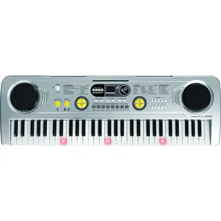 REIG - Elektronisches Organ mit 61 Multifunktionstasten, silberfarben (8924), Modelle