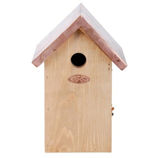 Esschert Design Vogelhaus Chickadee Antik Waschung mit Kupferdach