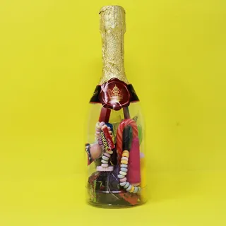 Retro Süßigkeiten in Sektflasche Highlights aus der Kindheit 215g