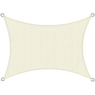 Sol Royal Sonnensegel SolVision HS9 400/600 cm rechteckig Creme Hdpe , Kunststoff , 400x600 cm , Sonnenschutz, Sonnenschirme