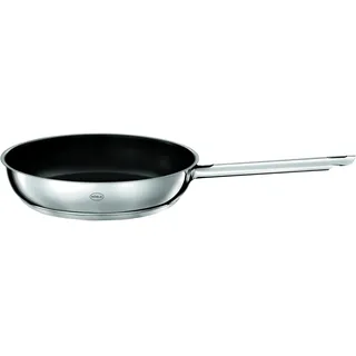 Rösle Bratpfanne Elegance CeraPlus Antihaft und Robust - 28 cm, Hitzebeständig bis 260 °C, Keramikversiegelung, silbern, Edelstahl 18/10, spülmaschinengeeignet