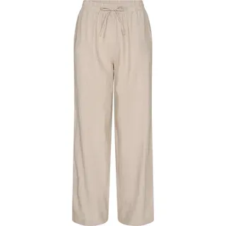 FREEQUENT Leinenhose »FQLAVA-PANT« Sommerhose aus Leinenmix und mit Kordelzug, beige