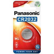 Panasonic - Cell power CR2032- Lithium Knopfzelle, 3V, 1er Pack