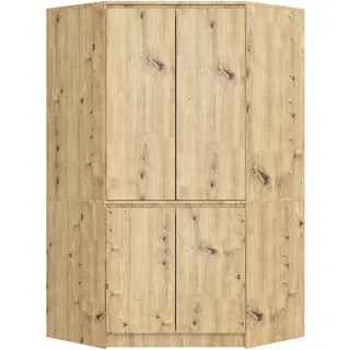 akord furniture factory Eckschrank 4-türig 100 x 180 x 50 cm Eiche