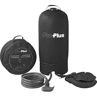 Campingdusche 11 l mit Fußpumpe - Schwarz