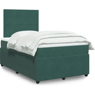 Eleganten-Stil Boxspringbett mit Matratze Dunkelgrün 120x200 cm Samt,85,18 Kg cloris1550318 - Grün