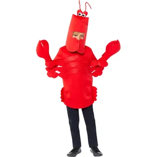 Amscan 9918533 - Unisex World Book Day Red Lobster Kids Fancy Dress Costume Age: 8-10yrs