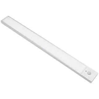 LUXULA LED-Schrankleuchte mit Bewegungsmelder, 3,3W, 120lm, CCT, IP20, silber, 40cm