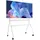 Vevor TV-Ständer rollbarer TV-Wagen für 889 2540 mm Fernseher Fernsehständer TV Standfuß bis zu 90 kg TV Bodenständer mit Regal Max VESA 800 x 600 mm für Wohnzimmer Schlafzimmer Büro