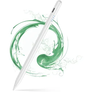 Stylus Pen, Digital und Smart für Touchscreens, Kompatibel Mit iPhone/Samsung A9+/Huawei/Lenovo M10/Android Smartphone & Tablet, Magnetischer Stift Wiederaufladbarer Schreibstift - Weiß