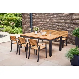 Siena Garden Gartentisch 100 x 220 x 76 cm Robinienfarben