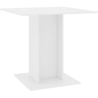 vidaXL Esstisch Weiß 80x80x75 cm Holzwerkstoff - Weiß