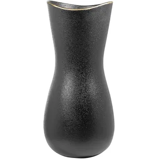 Fink Tischvase »Opera« Handbemalter goldener Rand, schwarz