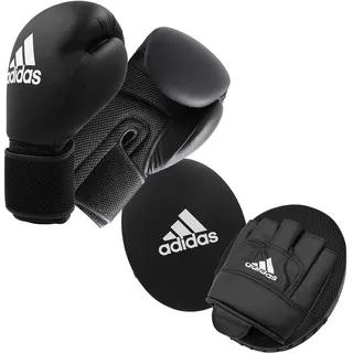 adidas Unisex – Erwachsene Voksen boksning sæt 2 Pratzen Set, Schwarz, Erwachsene EU