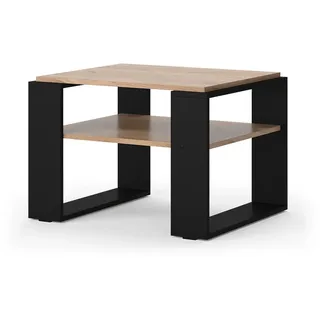 Vicco Couchtisch Helm Schwarz Eiche 65,6 x 46,2 cm
