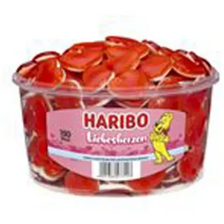 HARIBO Liebesherzen süße Fruchtgummi herzen mit Schaumzucker 1200g