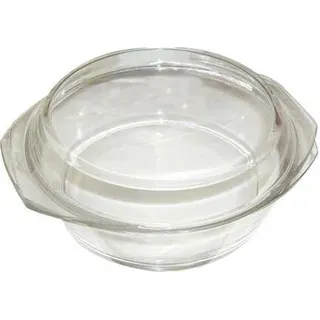 runde Backform. 2,5l T.21cm H.11,5cm 6176/6186 Glas mit Deckel