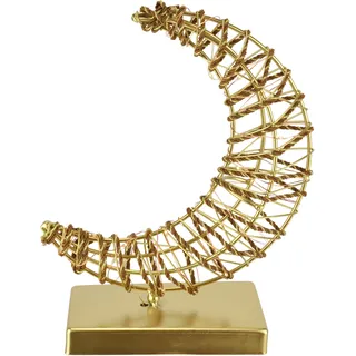 I.GE.A. LED-Dekoobjekt Mond 19 cm Gold