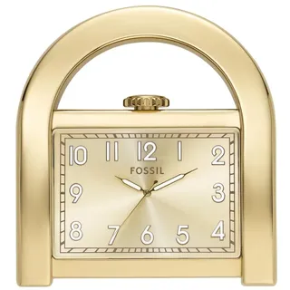 Fossil Damen Harwell DREI-Zeiger, Legierung-Tischuhr in Gold-Ton, ES5374