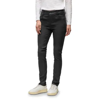 STREET ONE Slim Fit Coated Hose Schwarz 44
