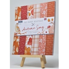 The Paper Boutique Autumn Song-Papierblock, Brauntöne, 20,3 x 20,3 cm