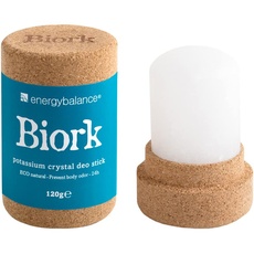 Bild Biork Deo-Stick - Öko Bio Kristall Deo - Damen, Herren - ohne Aluminiumchloride, ohne Alkohol, Duftneutral, Plastikfrei, Vegan - Qualität aus der Schweiz - 120 g