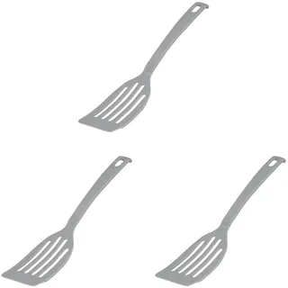 Zenker Sweet Sensation Pfannenwender – Hitzebeständiger Küchenhelfer, Spülmaschinenfest, Ergonomisches Design, 265mm, Grau (Packung mit 3)