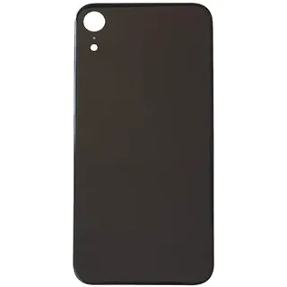 Smartex® Rückseite Glas Akkudeckel Ersatz kompatibel mit iPhone XR | Rückglas KEIN Logo (Schwarz)