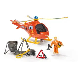 Simba Feuerwehrmann Sam Hubschrauber Wallaby mit Figur 15 cm