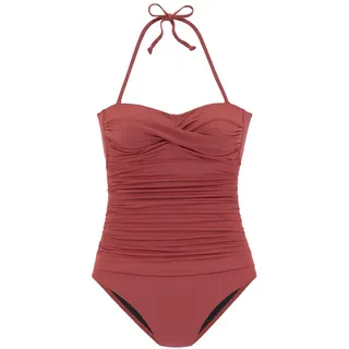 LASCANA Badeanzug Damen rostrot Gr.36 Cup B