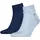 Quarter Socken Light Blue Melange 43-46