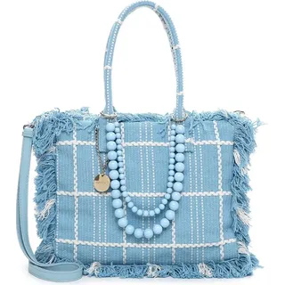SURI FREY Cacey Shopper Baumwolle Hellblau