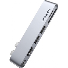 Bild USB C Hub for MacBook Pro 6+2 Port USB-CTM USB 3.2 Gen 2) Multiport Hub mit eingebau