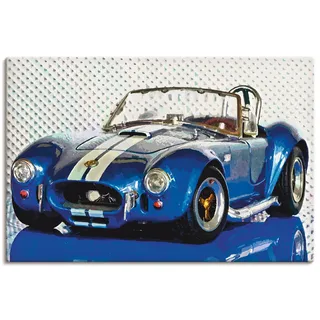 ARTland Wandbild »Shelby Cobra blau«, Auto, (1 St.), als Leinwandbild, Poster in verschied. Größen, blau