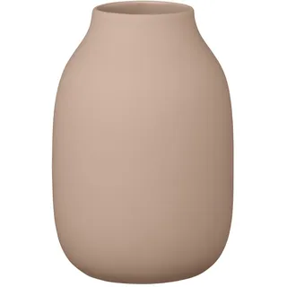 blomus Vase -COLORA- | Blumenvase aus Keramik | Farbe Indian Tan | Größe S Ø11x15H cm | hochwertige Handarbeit
